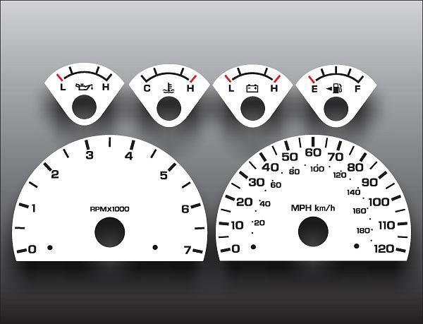 White Face Gauges for 2001-2003 Dodge Dakota Durango