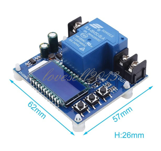 1X 30A Battery Charge Discharge Controller Low Voltage Cut Off Switch Protection