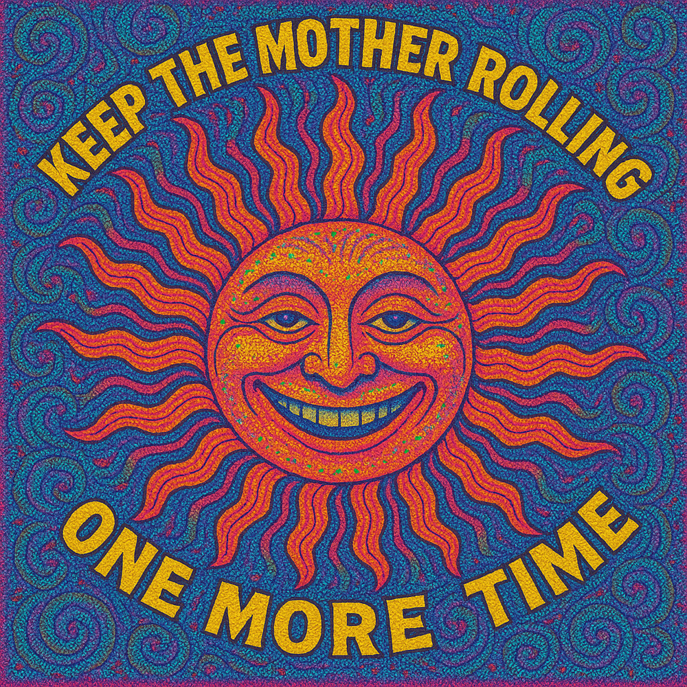 Keep that Mother One More TIme Rolling Vinyl Sticker