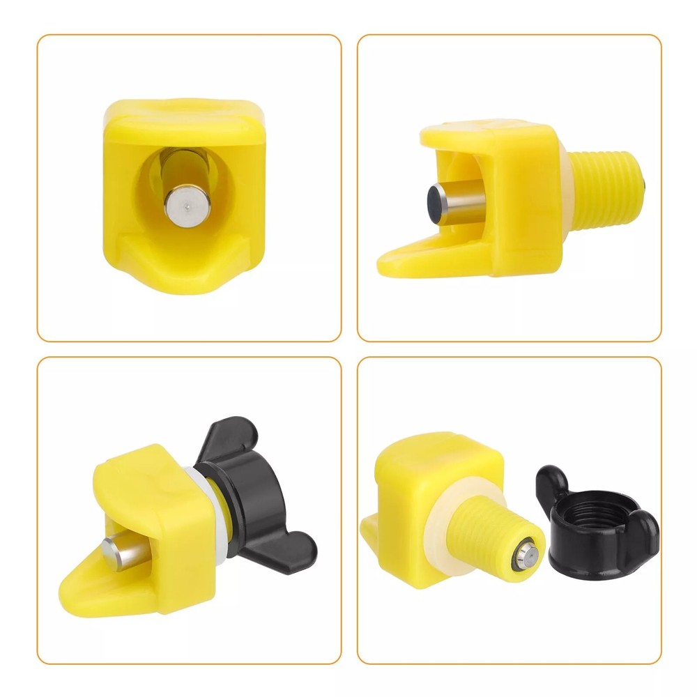 15x Chicken Nipple with Drill Bit Automatic Waterer Poultry Drinker Hen Drinking