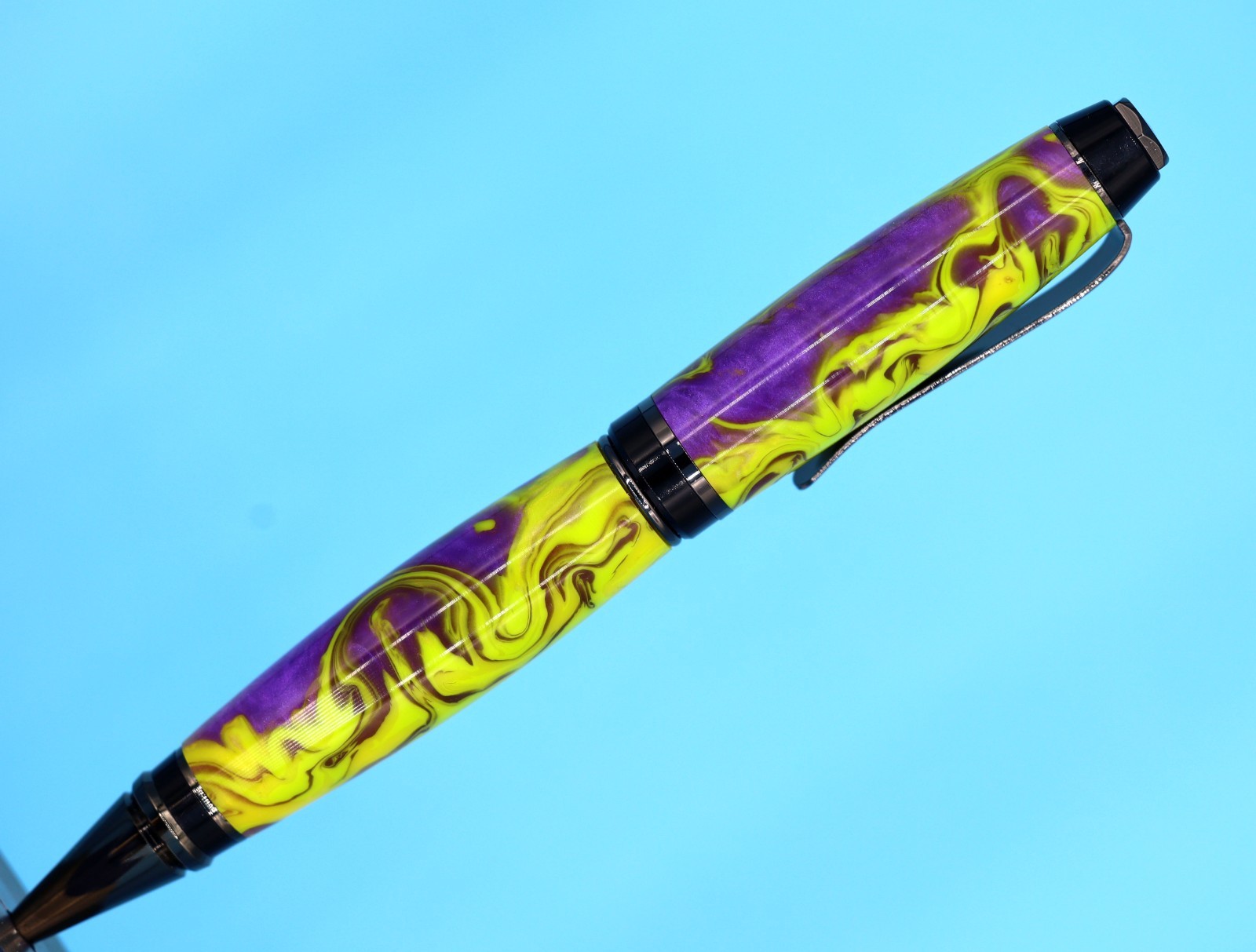 Classic Handmade Cigar Ballpoint Pen – Gunmetal with Goosebumps Color #112