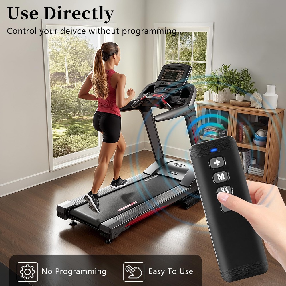 Treadmill Remote Control Replacement, Walking Pad Replacement Black