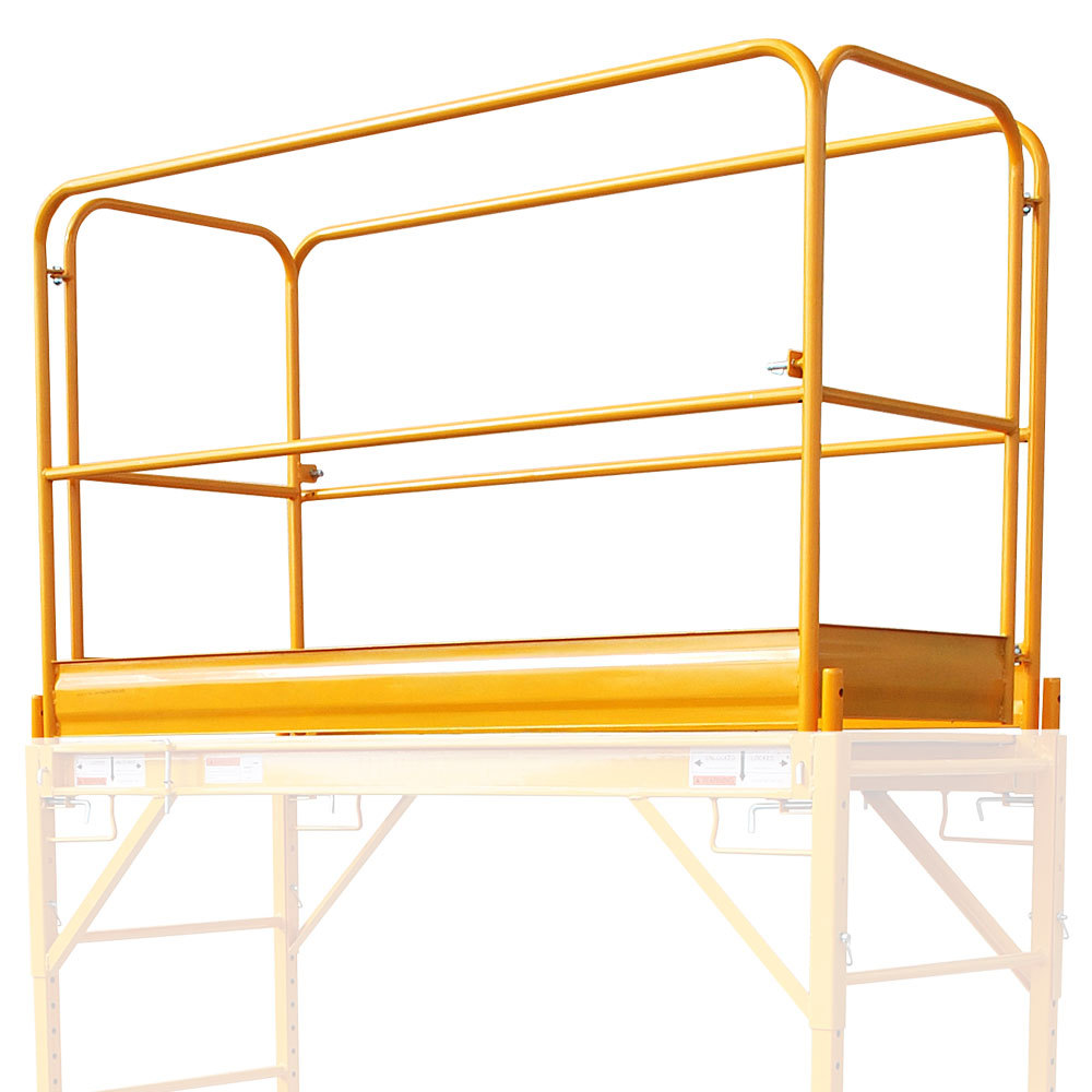 18' Rolling Scaffold Tower • Baker Scaffold • Scaffold Wheel • 3sets & Guardrail