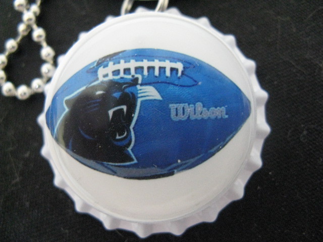 1" Bottle Cap Image R/View Mirror ~ Handcrafted ~ **Gift Idea ~ Panthers