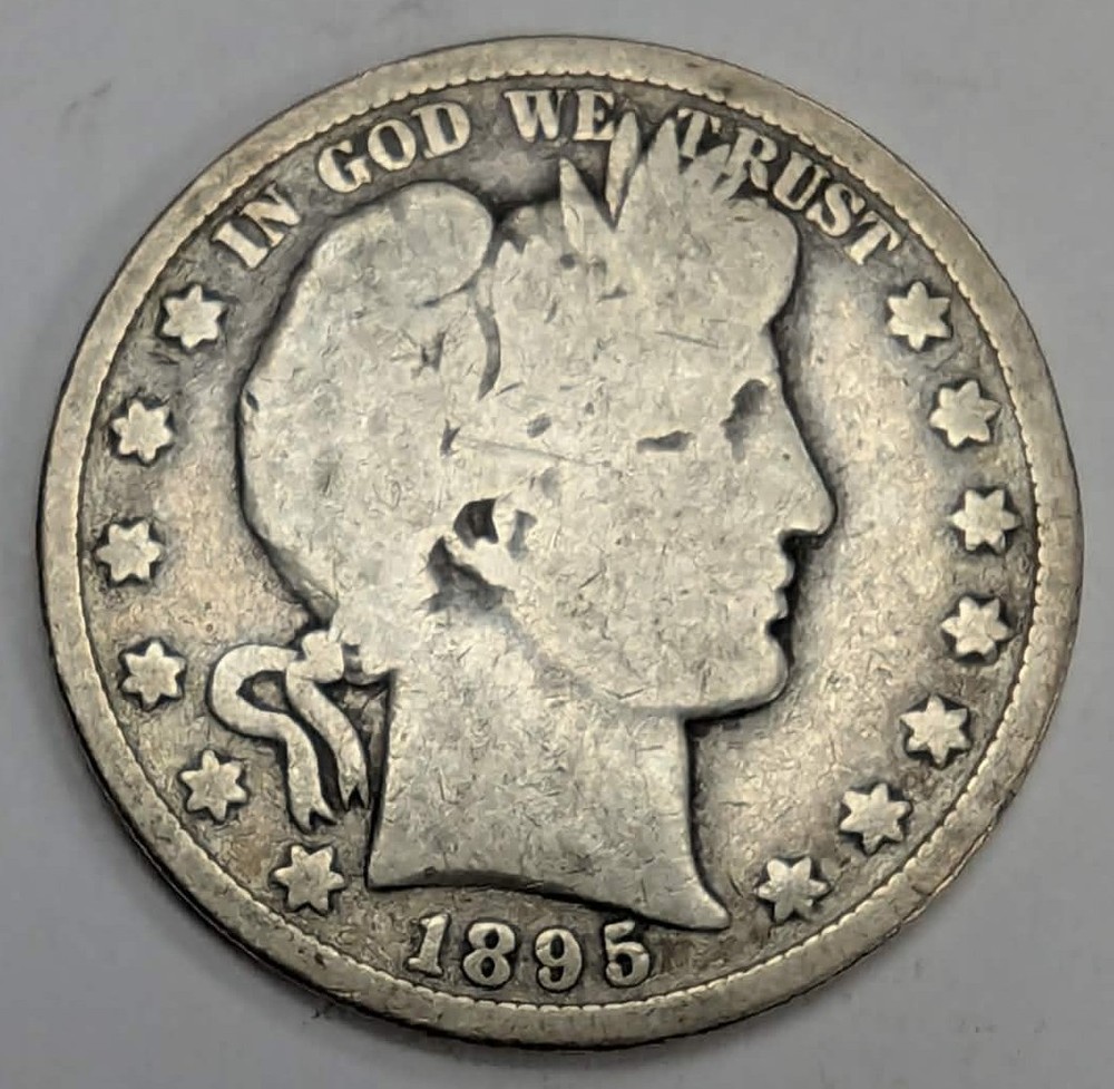 1895 Barber Half Dollar US Coin