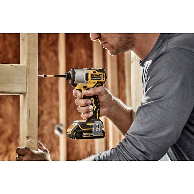 DEWALT POWERSTACK DCF840E1 20V MAX 1/4" BRUSHLESS CORDLESS IMPACT DRIVER KIT