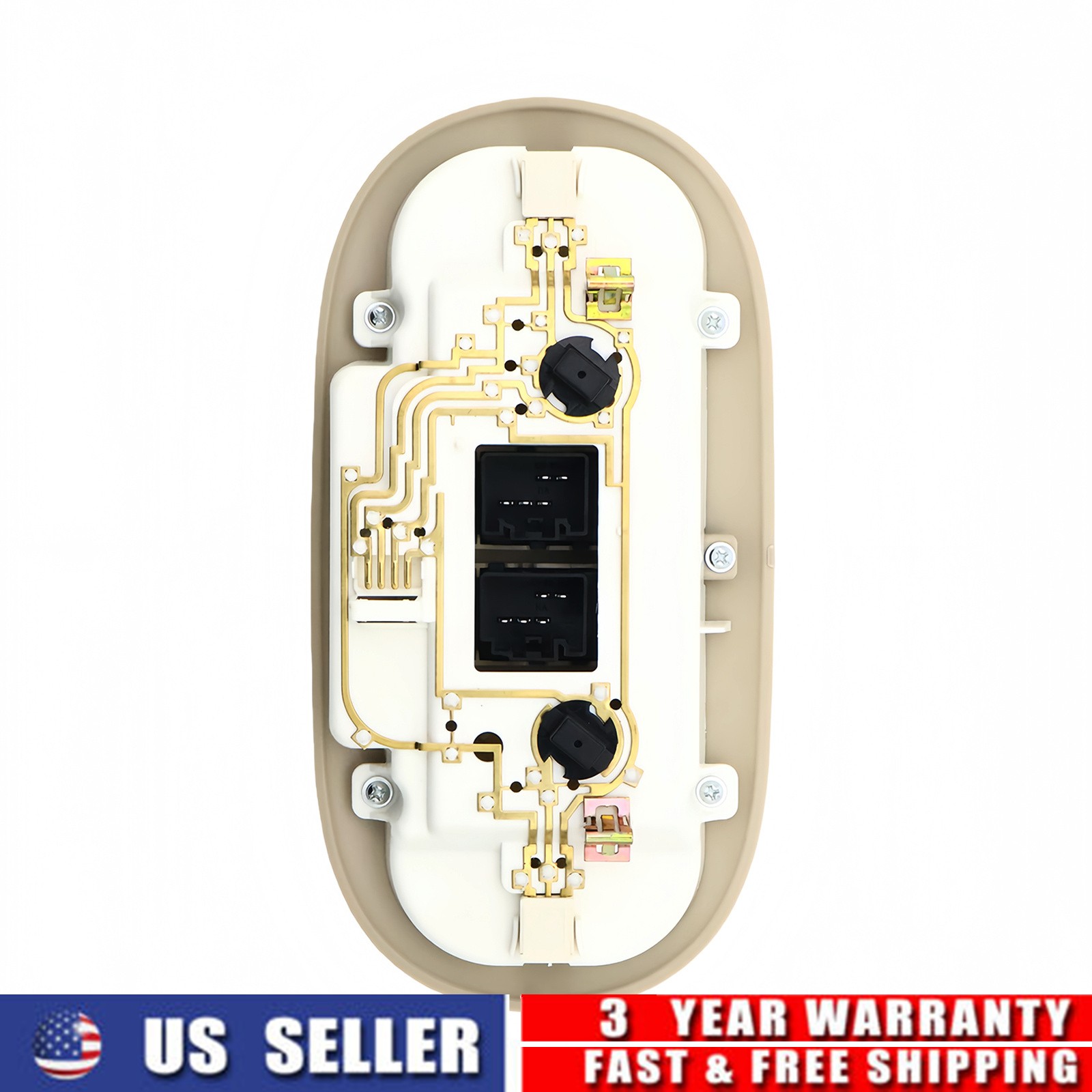 1PCS Beige Overhead LED Dome Light Sunroof Switch For 2004-2008 Ford F-150 NEW