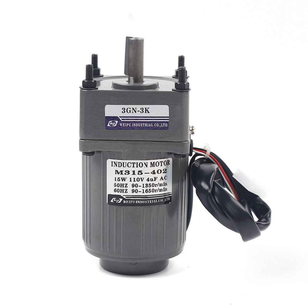 Single-phase Electric Gear Motor With Variable Speed Controller 450 Rpm/Min 110V