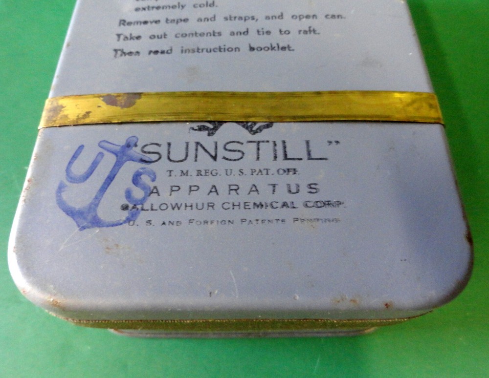 US NAVY BU. AERO SOLAR WATER DRINKING STILL MKI, MOD 0