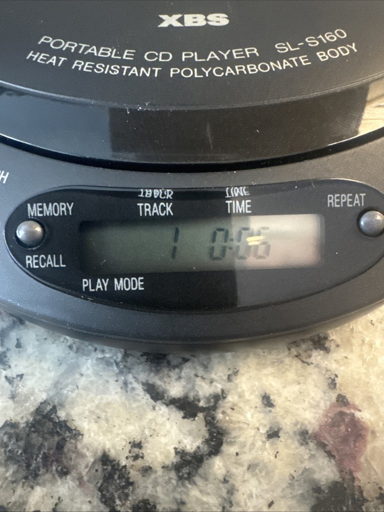 Panasonic SL-S138 Personal CD Player (Working) With Sony Headset.