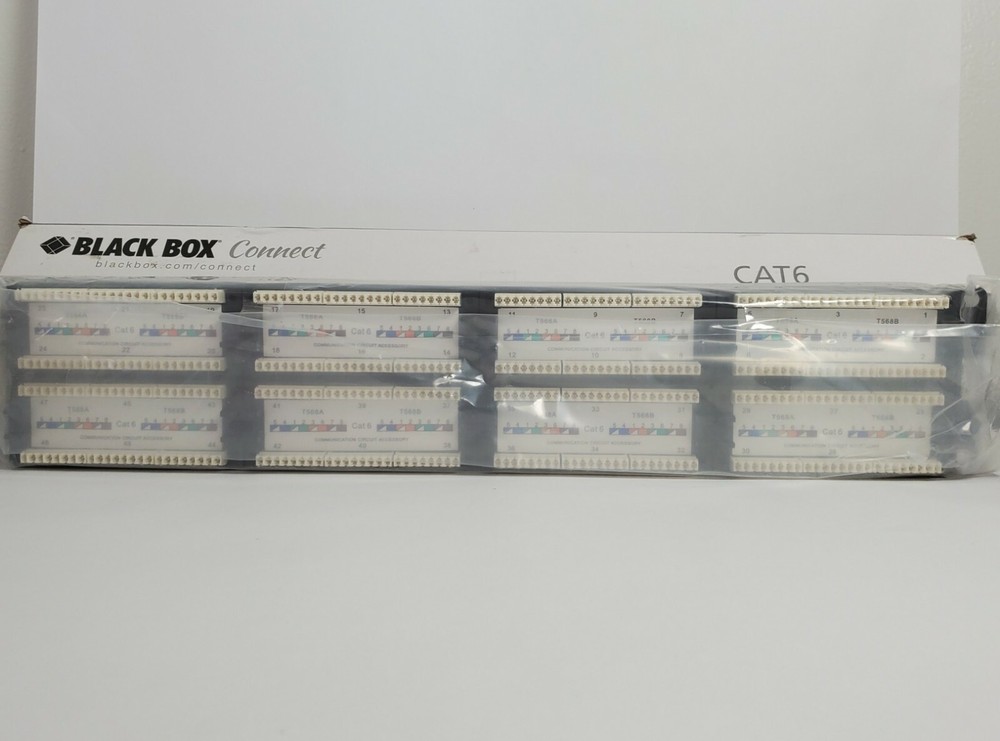 BLACK BOX CONNECT CAT6 PATCH PANEL48 PORT JPM648A New.