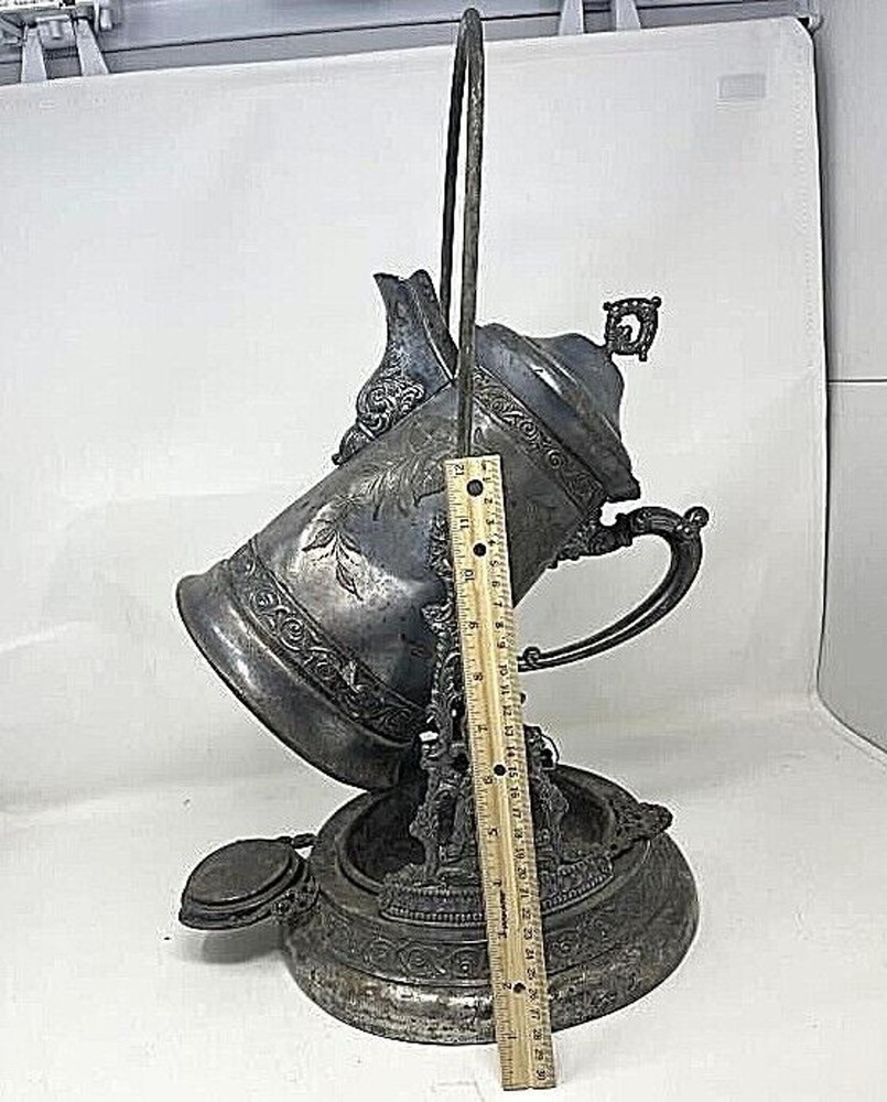 Antique Victorian Era Hartford Silver Plate Water Server