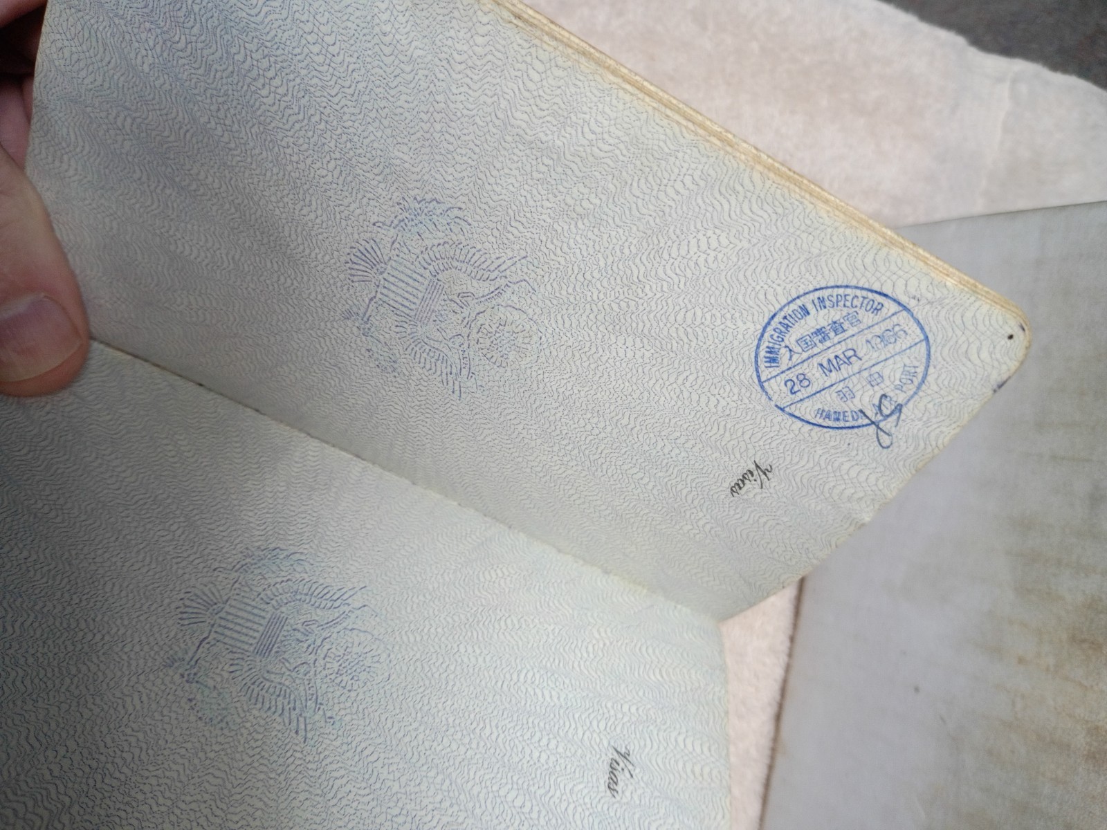 Obsolete passport United states 1965 document travel C