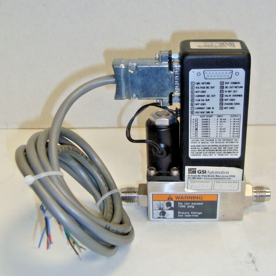 Brooks Mass Flow Controller, 5850i A1BG3T2BEA, with 4 ft Cable