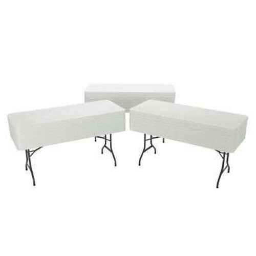 Lifetime 22901 6' White Granite Folding Table
