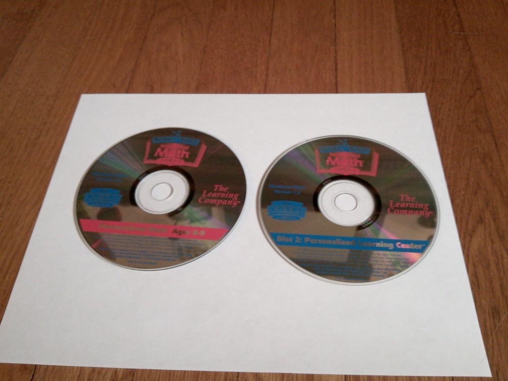 Reader Rabbit Personalized Math Ages 6-9 The Learning Company 2 discs
