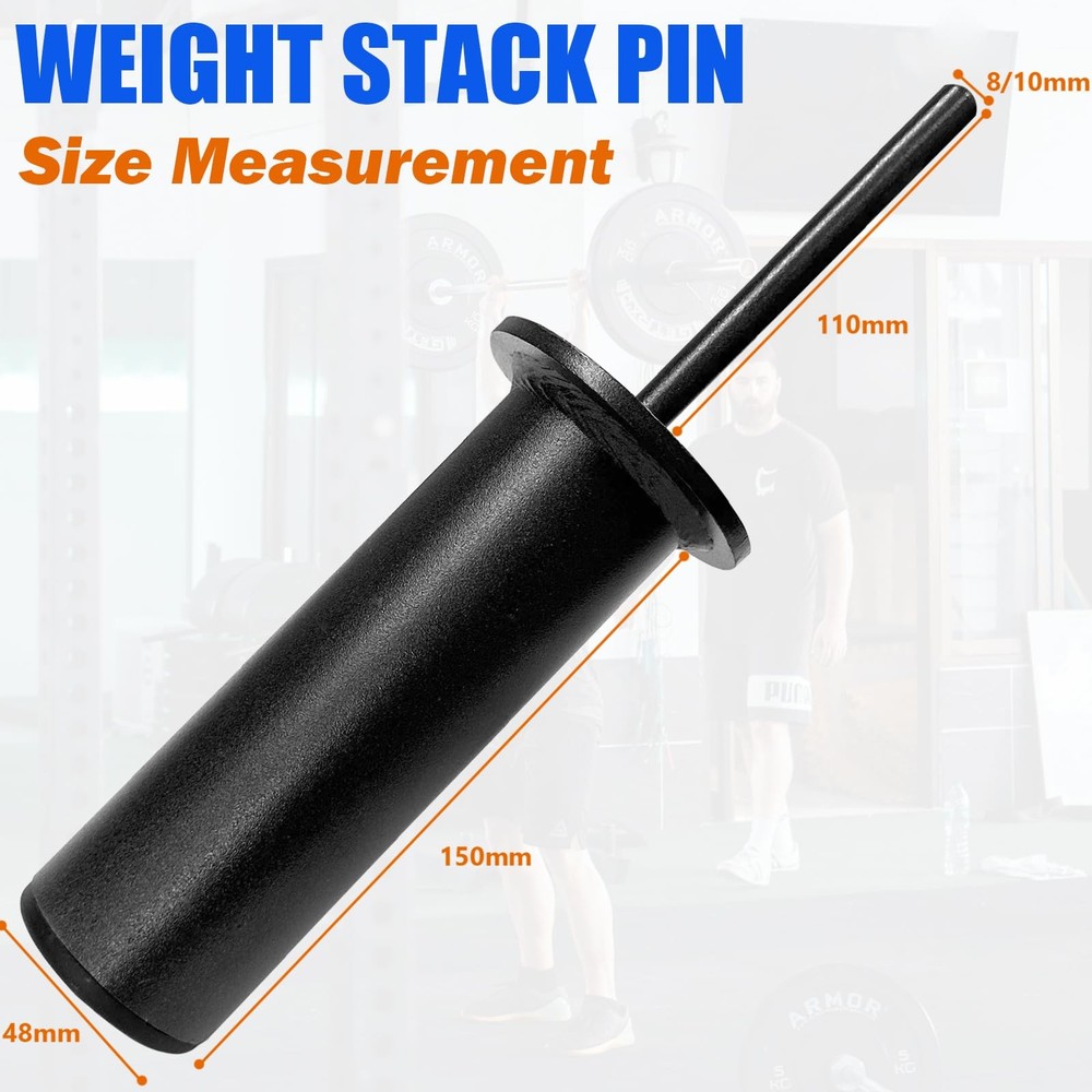 Weight Stack Extender Pins, Weight Stack Pins for Home Gym Cable Strength Exe...