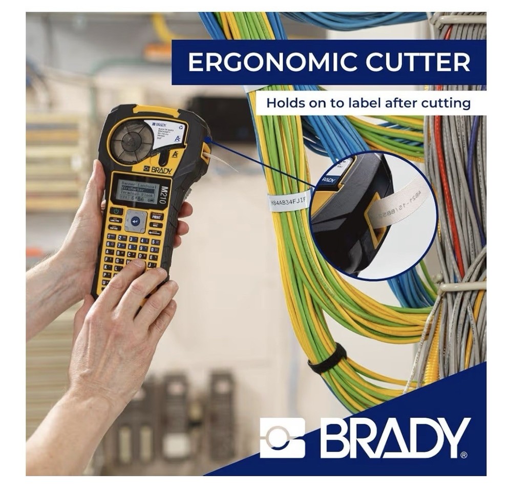 Brady BMP 21-PLUS Handheld Portable Label Printer Black Yellow - No case