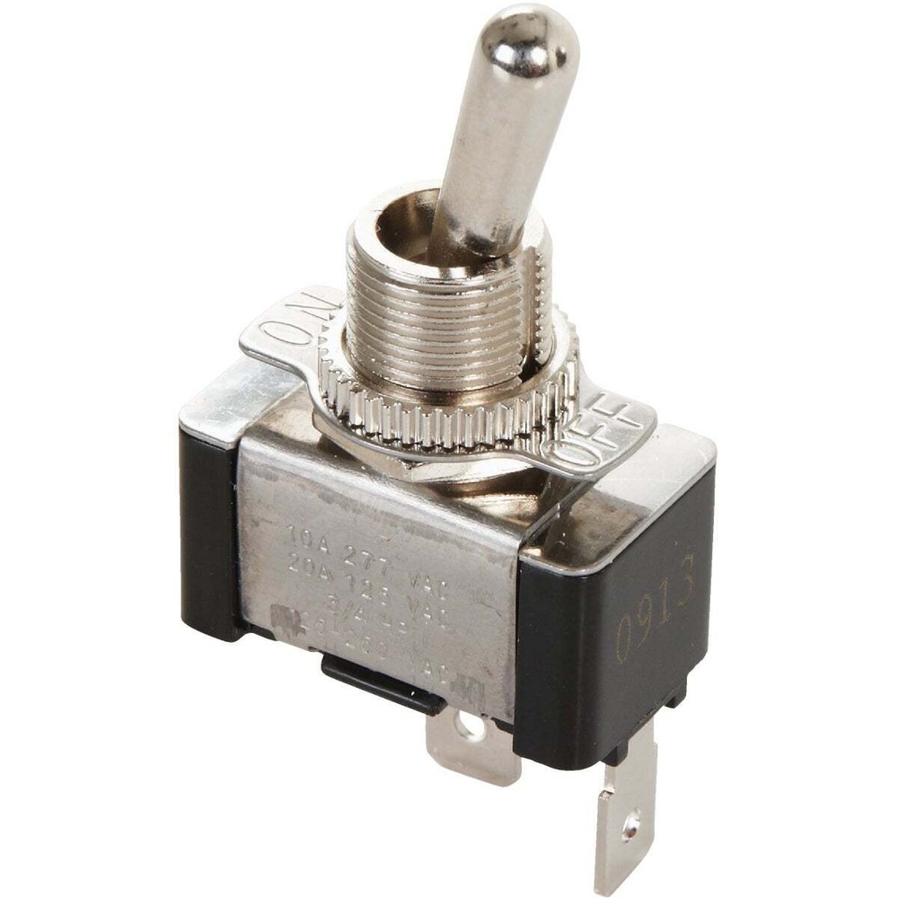 Toggle Tab Switch 20 amps Single Pole Toggle Silver Silver