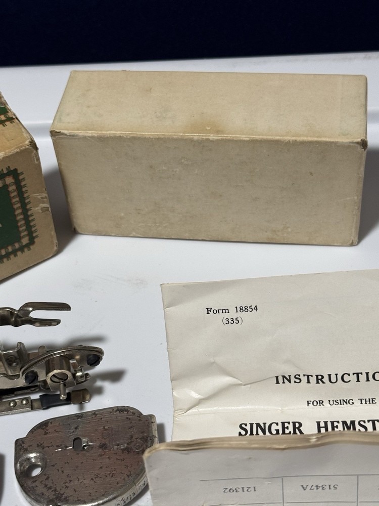 VINTAGE SINGER Sewing Machine Hemstitcher and Picoting Attachment