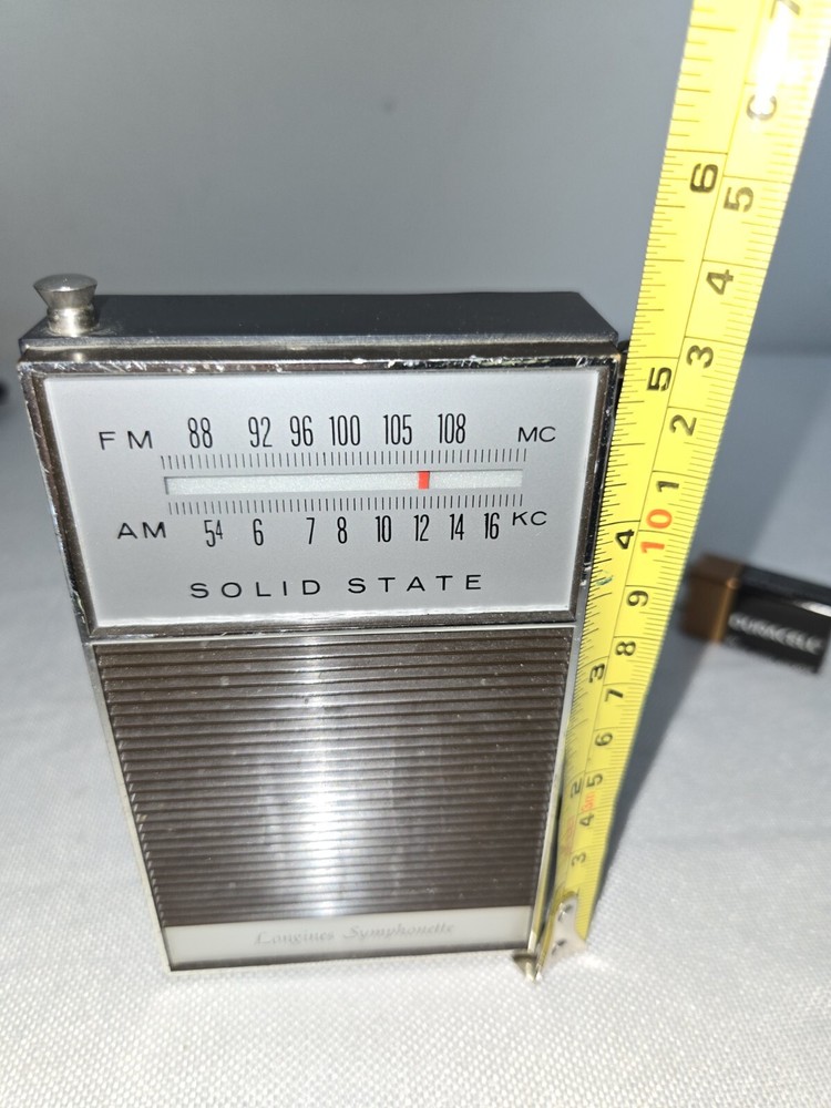 Solid State Longines Symphonette Pocket Am Radio Working