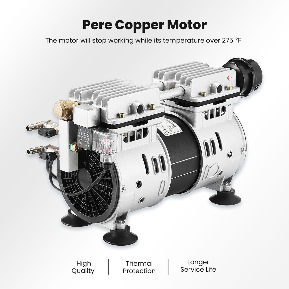 5.2 CFM Pond Aerator Pump Compressor Bubbler Timer Switch Lake Aerator System US