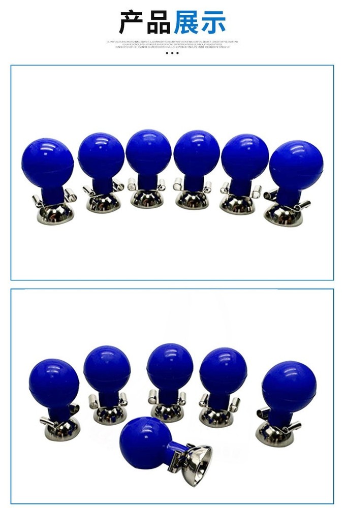 ECG Accessory Combo Set-4x Universal Limb Clips+Blue Rubber Bulb for ECG Machine
