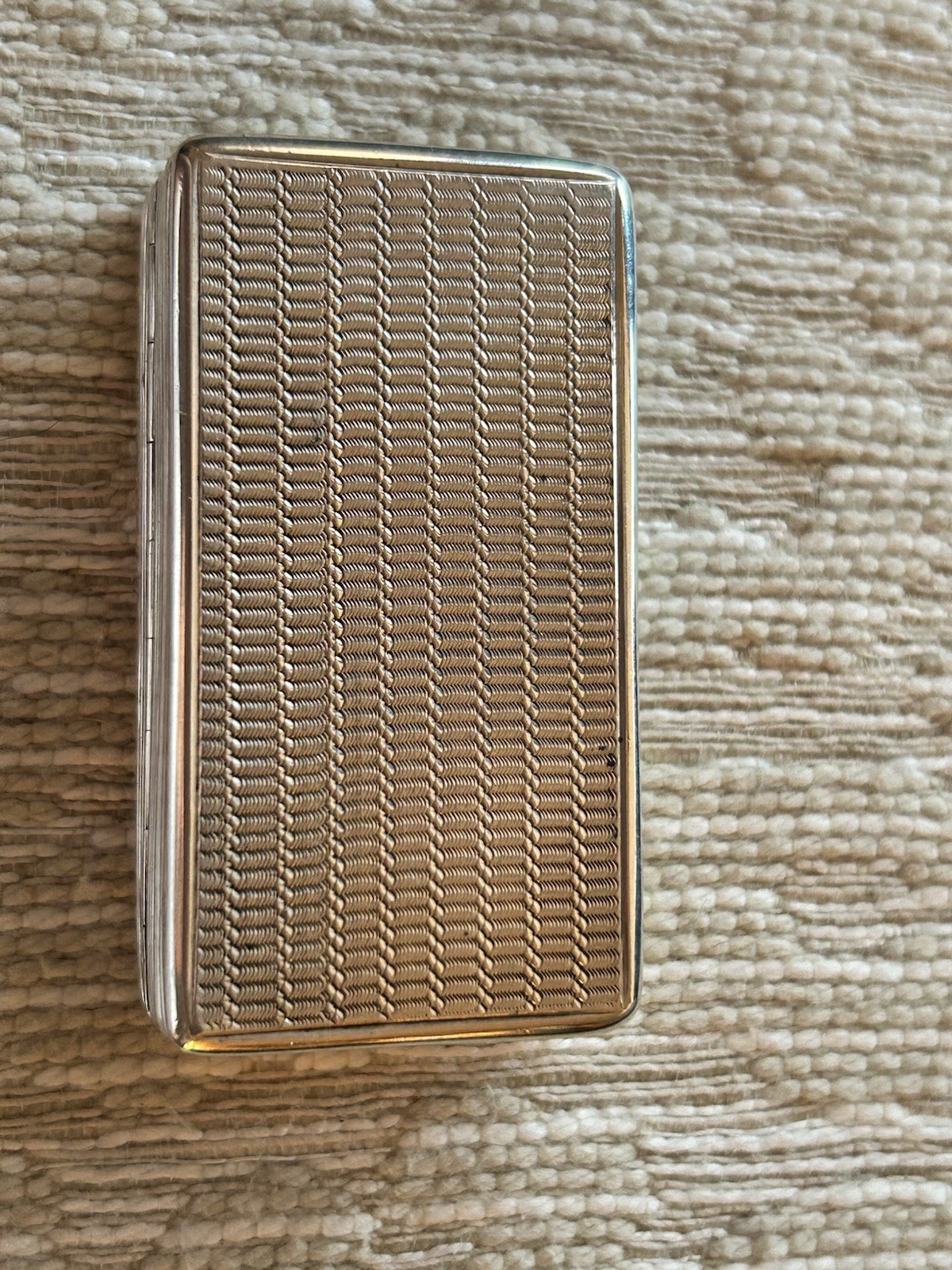 William IV Regency English Sterling Silver Snuff Box Made In 1835 In Birmingham