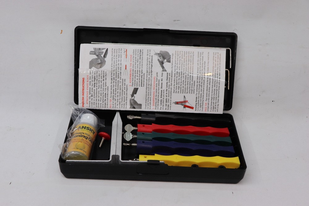 Lansky LKCLX Deluxe 5-Stone Controlled-Angle Precision Knife Sharpening System