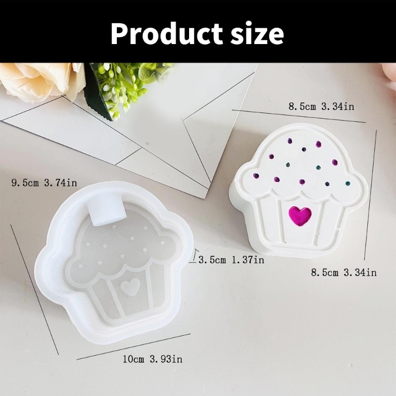 Versatile Silicone Mold For Individualized Heart Cup cake Holder Projects