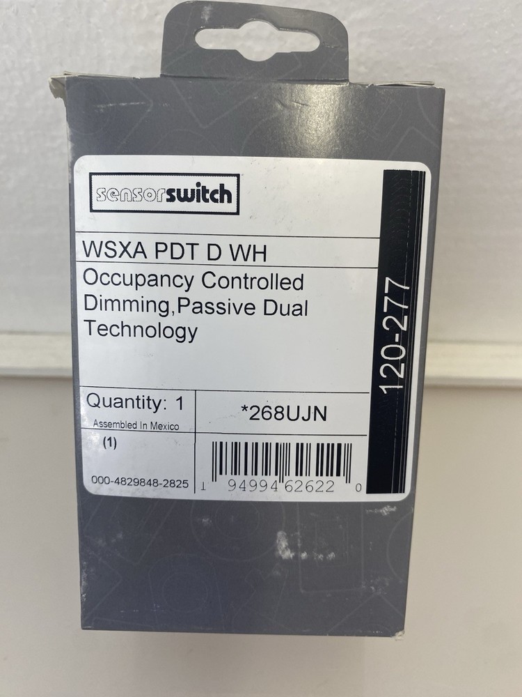NEW 268UJN ACUITY CONTROLS WSXA PDT D WH WALL SWITCH SENSOR OCCUPANCY CONTROLLED