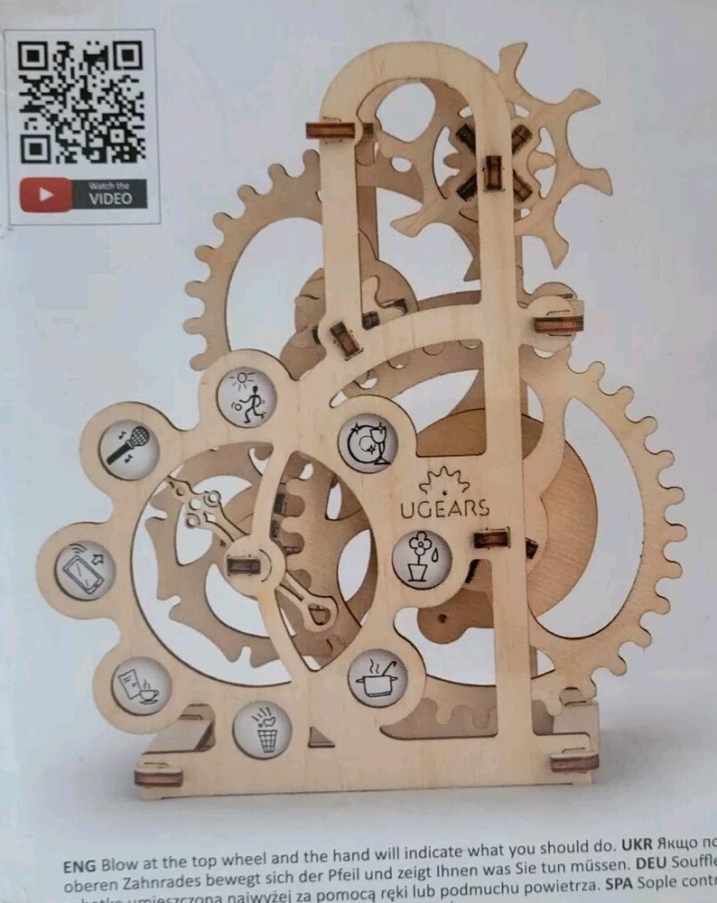 Ugears Dynamometer Puzzle Wooden Kit Model Mechanical Collectible Assembling