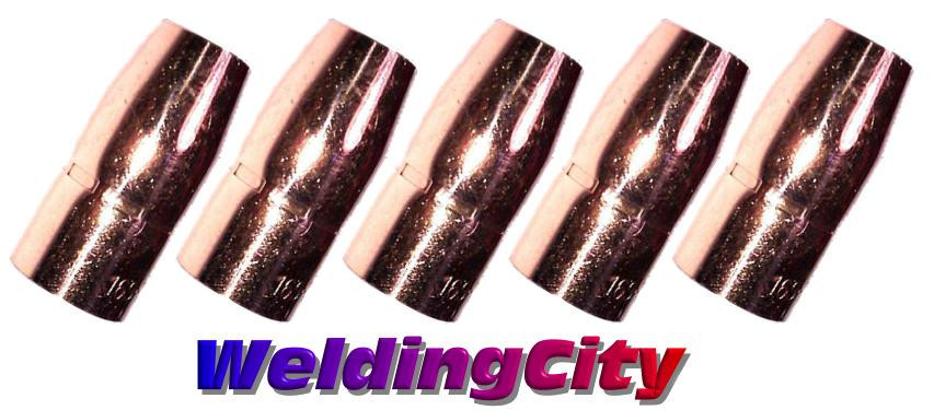 WeldingCity® 25pk MIG Welding Gun Nozzle 169715 1/2" for Miller M-10/M-15 Hobart