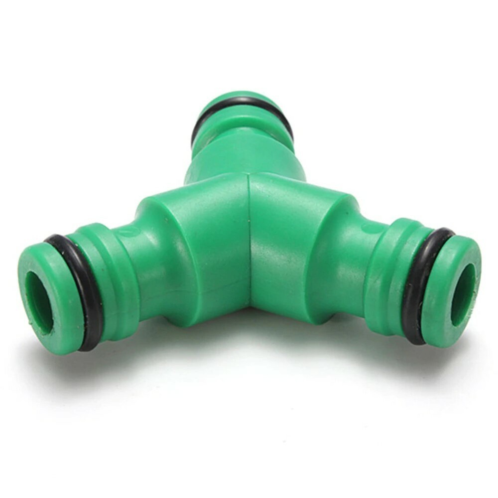 1x Three-Way Split Quick Connector 5/8" 16mm Barbed Irrigation Coupling Adaptor