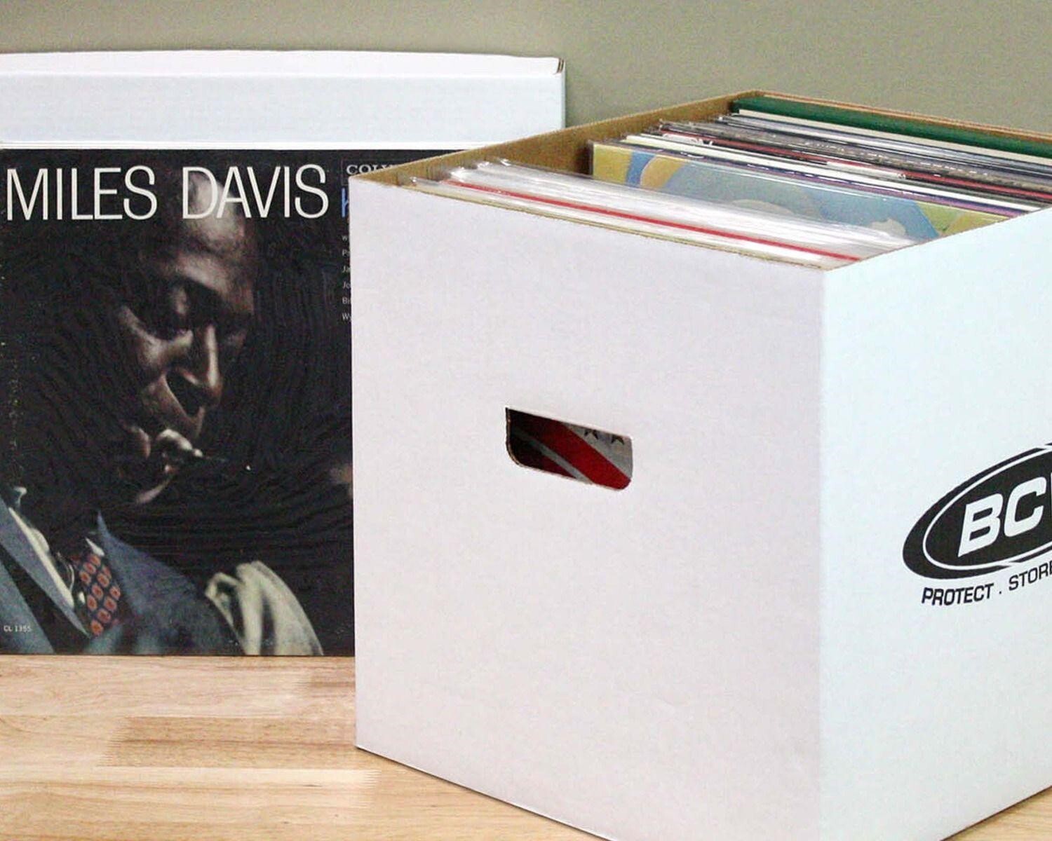 BCW Cardboard Record Storage Archive Box For 33 RPM 12" Vinyl LP Record Albums