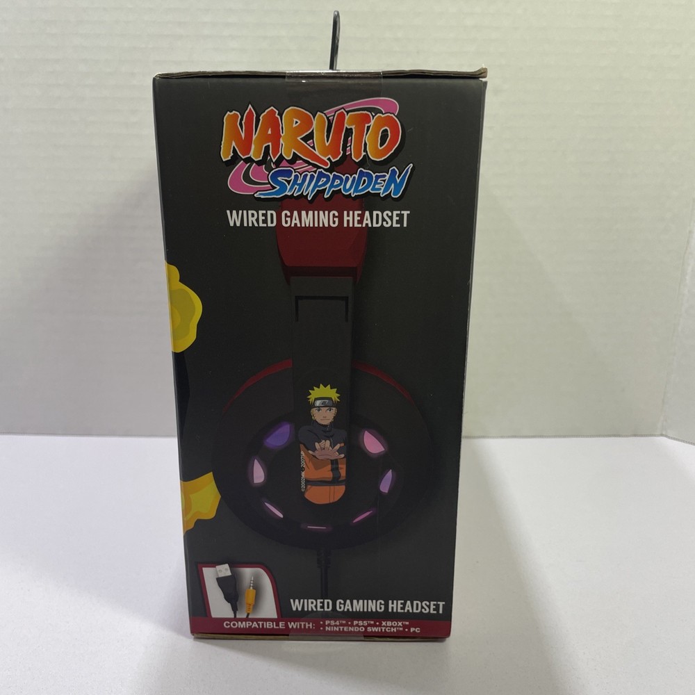 Naruto Shippuden Wired Gaming Headset - Multi-Platform Compatibility
