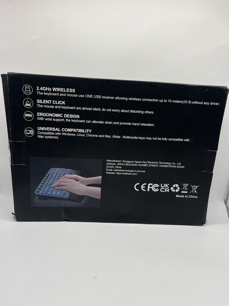 Ergonomic Wireless Keyboard And Mouse Combo Wave Keyboard With Soft Leather