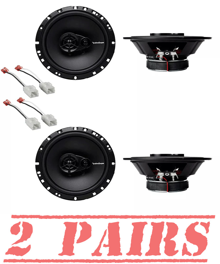 Rockford Fosgate Front-Rear 6.5" Speaker replacement for 2007-2017 Jeep Wrangler