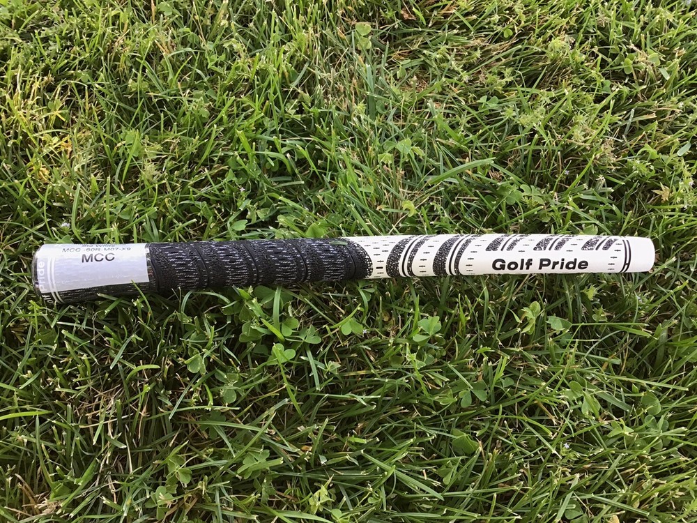Golf Pride Standard Decade Multi-Compound Grip - White/Black Standard Size