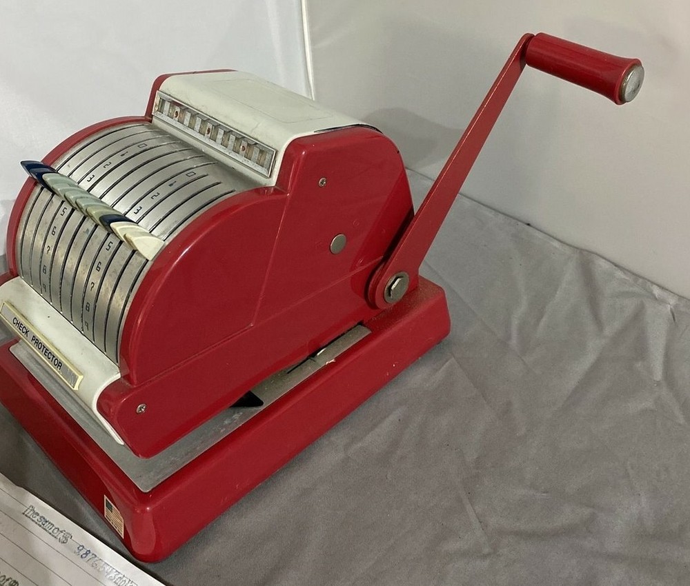 Vintage Red Check Protector Works! Retro