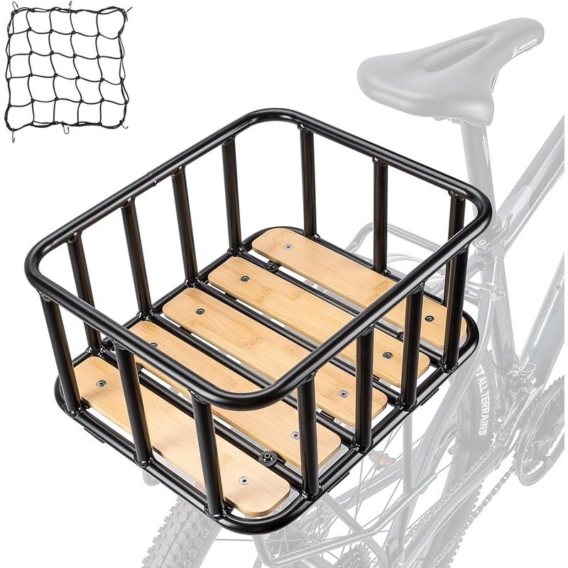 Cargo Carrier Bike Basket Durable Multi-purpose Storage Rack Mount Easy Install