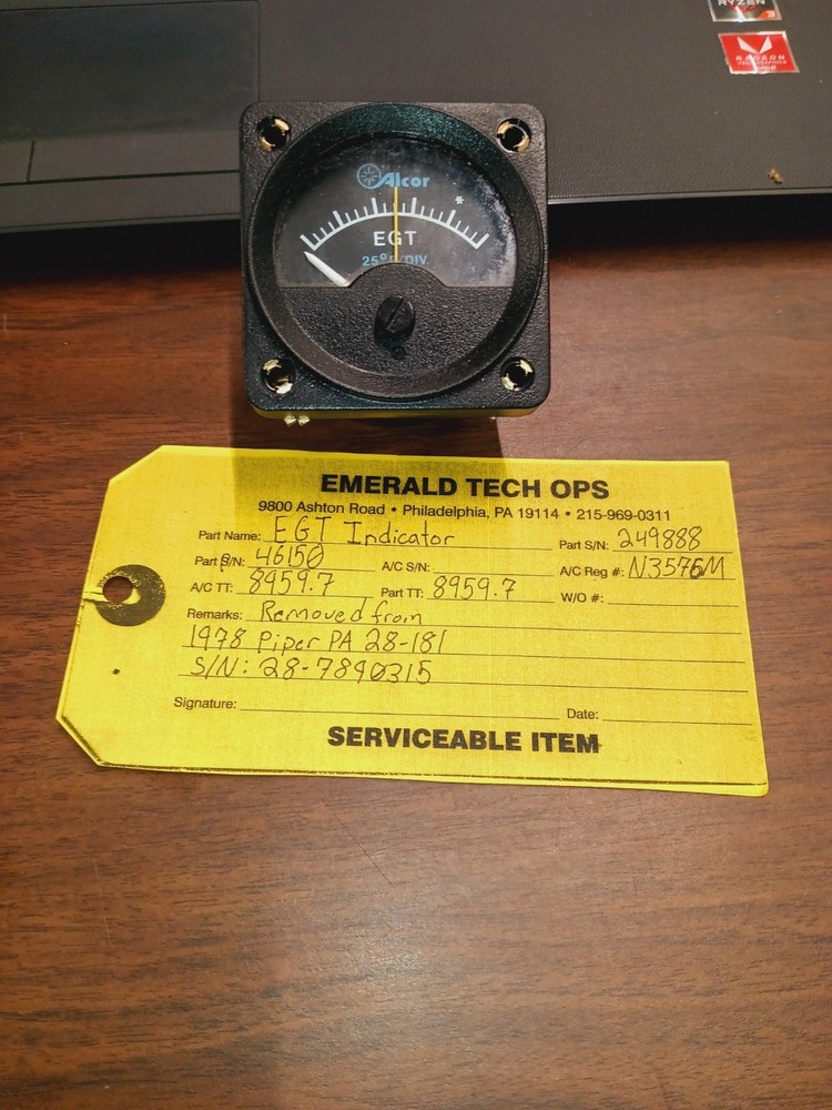 ALCOR 46150 EGT INDICATOR