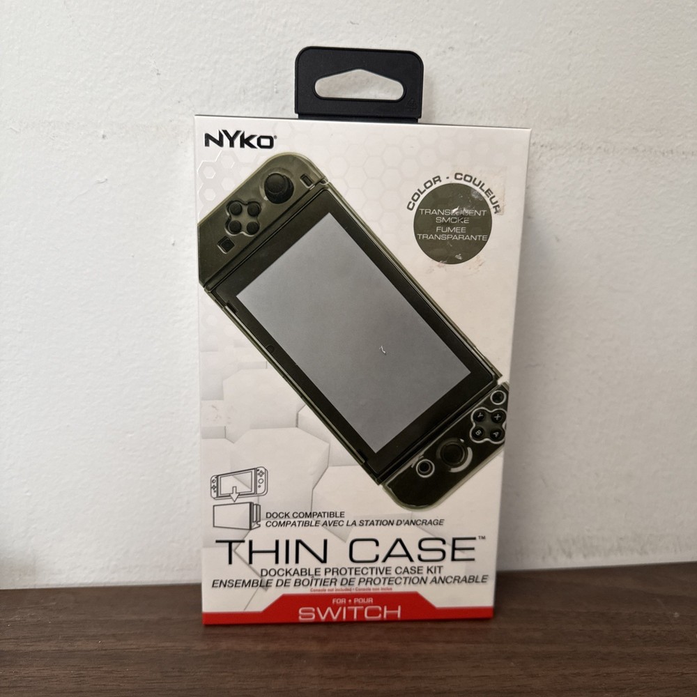 Nyko Thin Case Dockable Protective Case Kit for Switch (Black)
