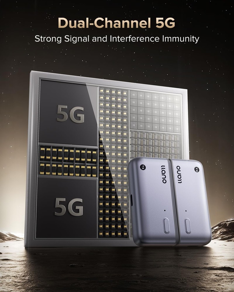 llano S850 Upgraded Type-C Wireless HDMI Transmitter and Receiver, Silver