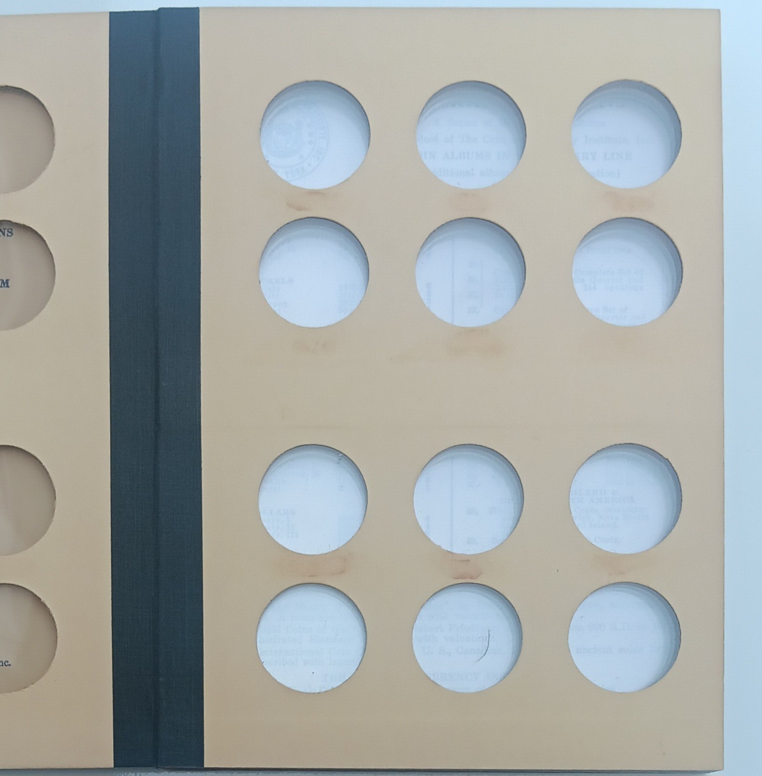 Lot Of 2 Library Of Coins General Blank Half Dollar 50c Size Stock Album VOL. 22