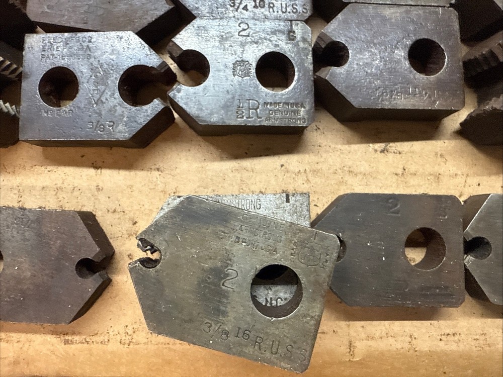 Reed & Armstrong Bridgeport Adjustable Stock Dies Pipe Threader Threading 79