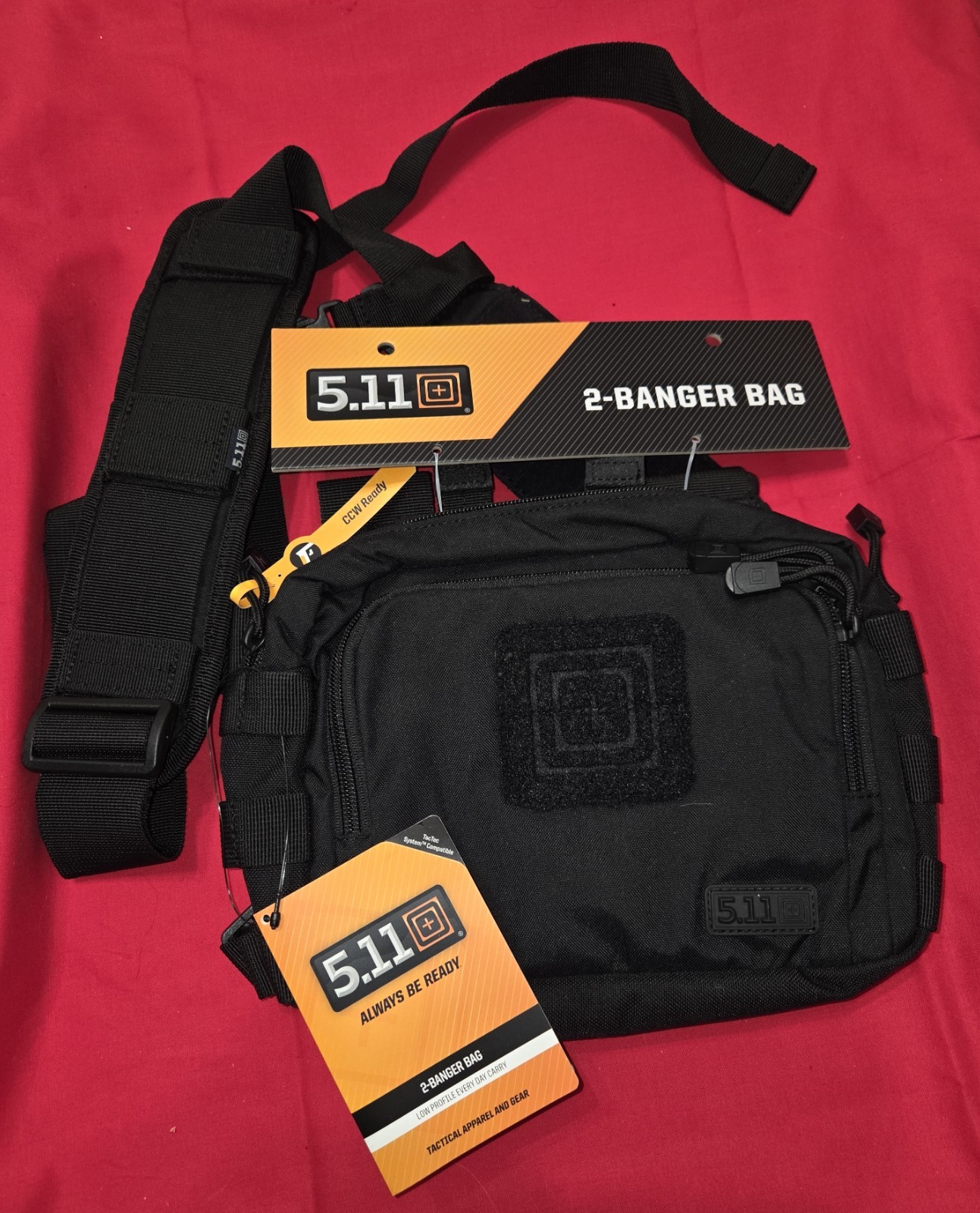 5.11 Tactical 2-Banger Bag 3L Black 56180 NEW