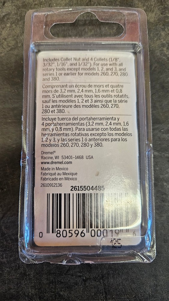 Dremel Collet Nut Kit For Rotory Tools