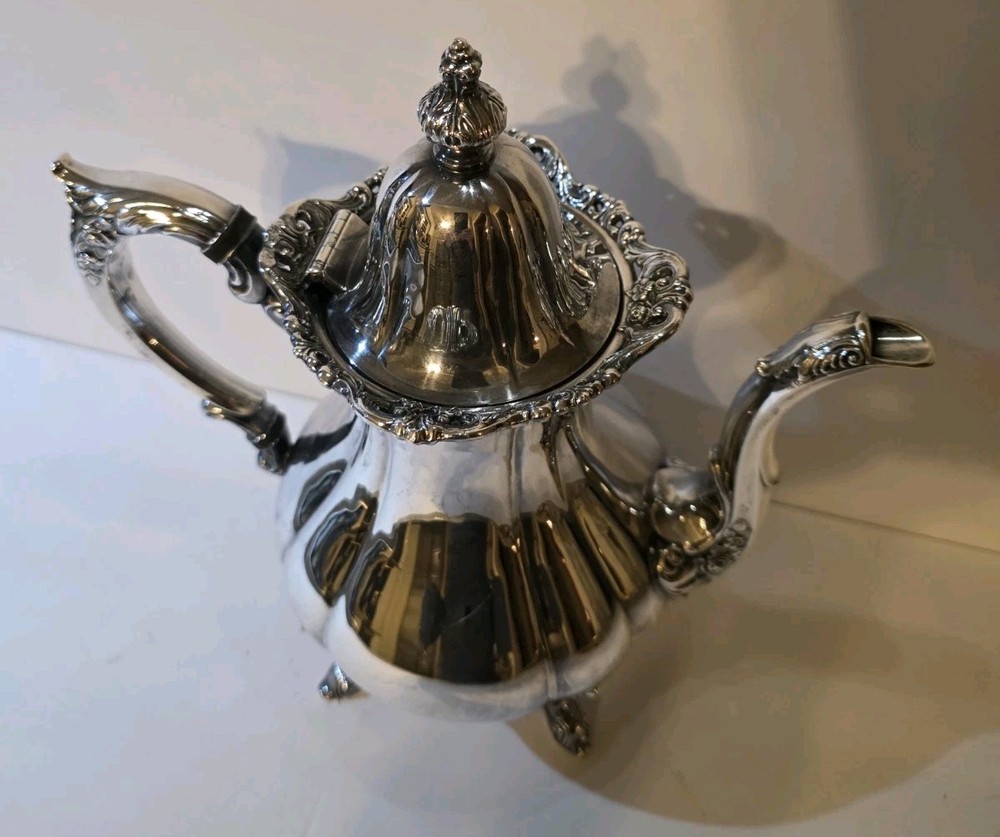 WALLACE Rose Point 1200 TEAPOT Silverplate