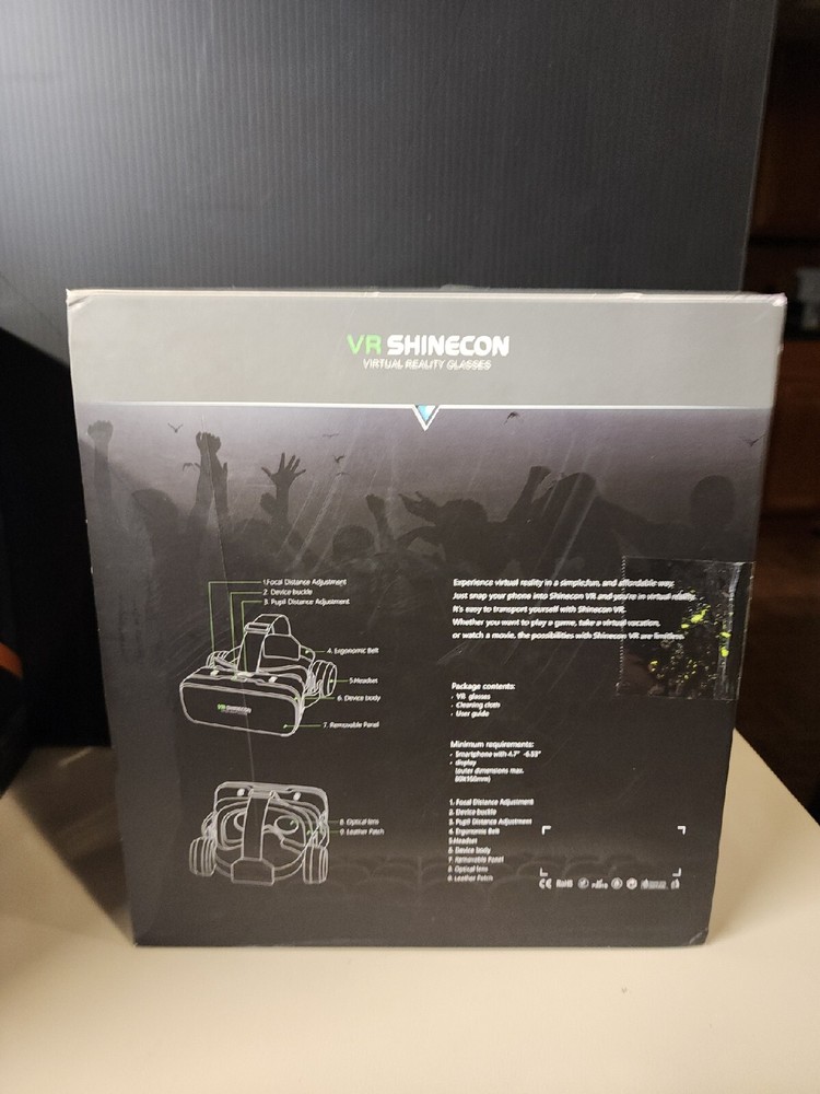 VR SHINECON Virtual Reality Glasses 3D Headset (In Great Condition)